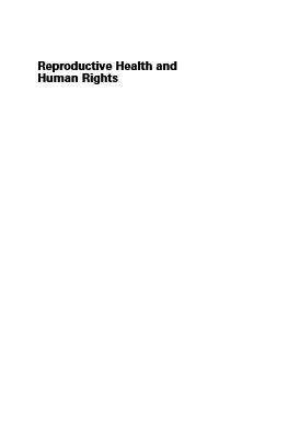 Reproductive Health and Human Rights: The Way Forward (Pennsylvania Studies in Human Rights) by Laura Reichenbach cover