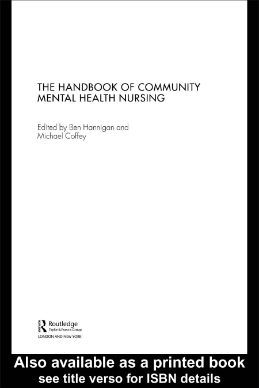The handbook of community mental health nursing